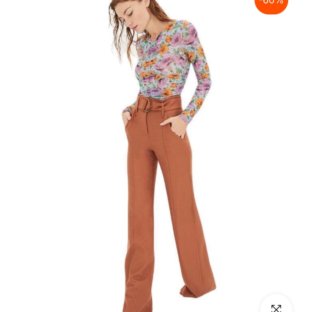 00 BNWT Veronica Beard golden brown trousers